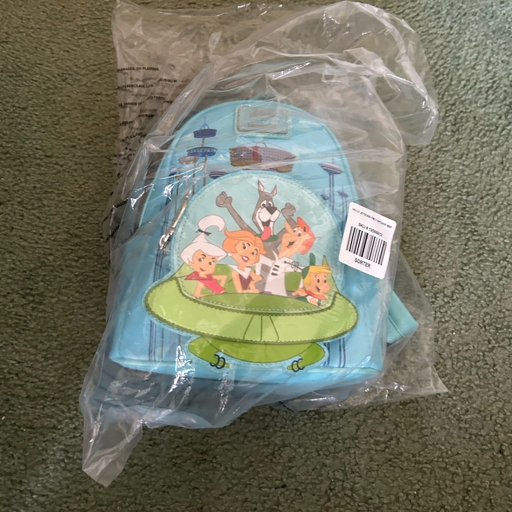 The jetsons loungefly mini bakpack hanna barbera new some scuffs 2022 bag READ